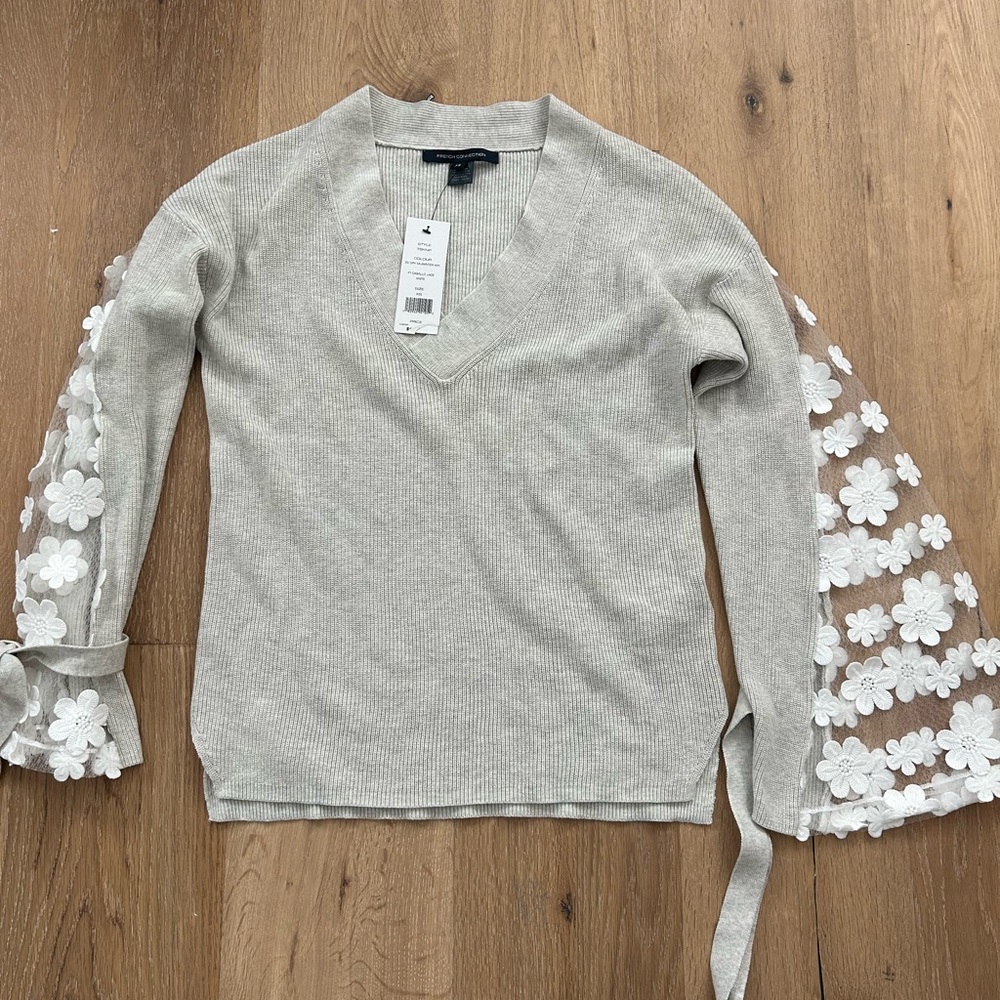 NWT French Connection Sweater Top Caballo Lace